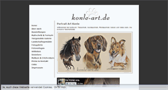 Desktop Screenshot of portrait-art-konle.de