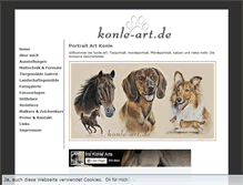 Tablet Screenshot of portrait-art-konle.de